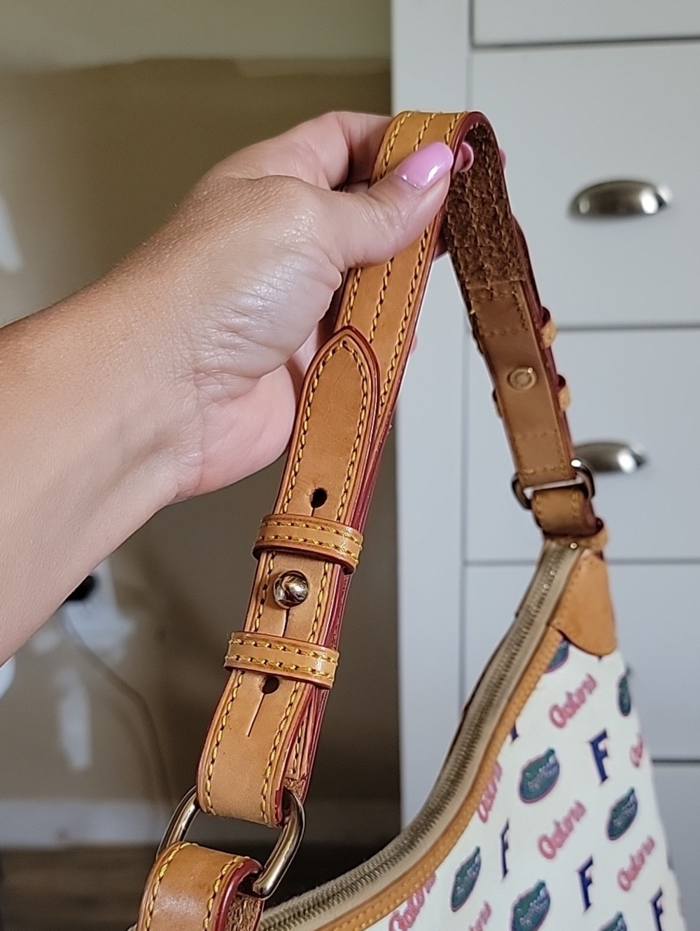 Dooney & Bourke Florida Gators Hobo Bag with Tan Trim - Picture 12 of 17